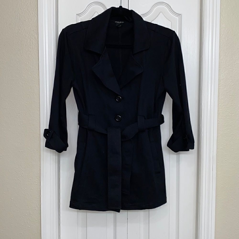Guess Jeans Black Lightwight Blazer/Coat